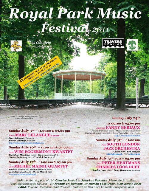 Affiche Royal Park Music Festival 2011