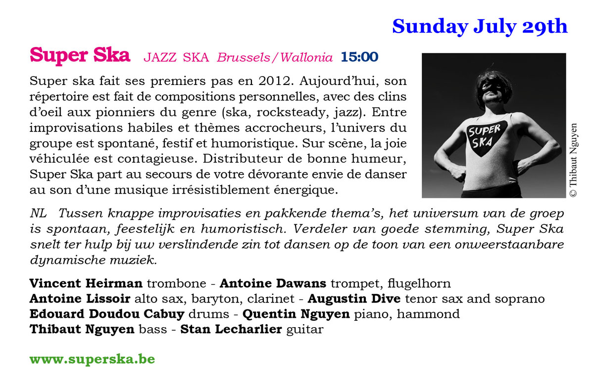 Super Ska 29 juillet 15h